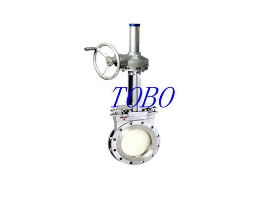 TOBO Hochtemperatur-Pneumatik-Keramik-Absperrventil, 3,5 Zoll, Dn100, Messerschieber