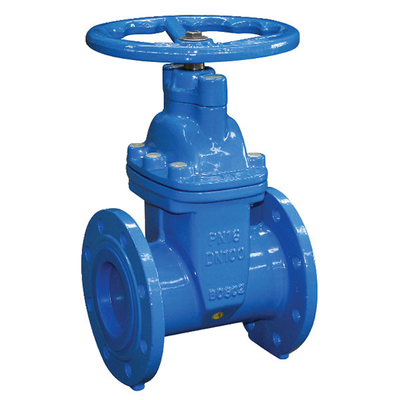 Weise des Roheisen-DN100 PN16 2 flanschte Schieber LÄRM elastischer weggelaufener Stamm