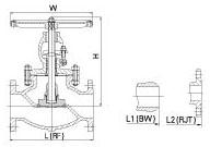 DN100 PN 16 KGF/CM2 flanschte Kugel-Ventil-Form-Stahl für Wasser 6